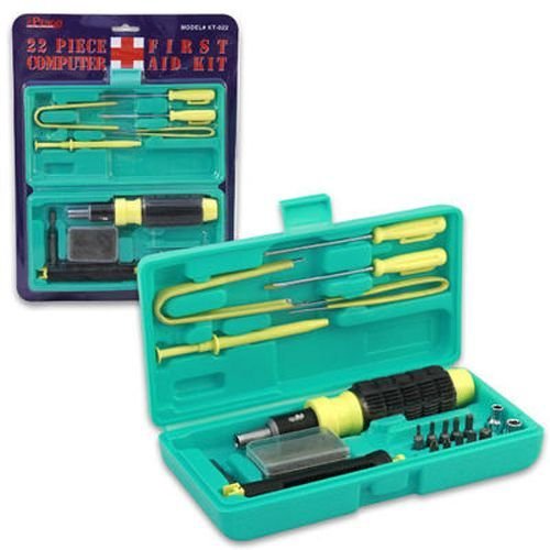 Computer Repair Kit in Case 22 Piece Case Pack 24 Computer Repair Kit