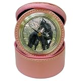 Belgian Sheepdog Jewelry Case Travel Clock