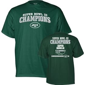 New York Jets -Green- Super Bowl III Champions Commemorative T-Shirt