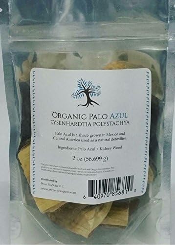 Premium Organic Palo Azul Wood 2 oz Bag - Eysenhardtia polystachya herb by Sweet Pea Spice