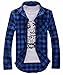 Vska Men's Plaid Flannel Shirt