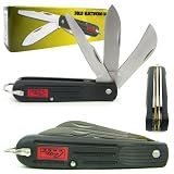 3 Blade Electrician Knife - Pruning, Screwdriver And Utility