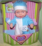 Water Babies Doll in Blue Teddy Bear Alphabet Sleeper