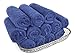 SALBAKOS 100% Turkish Cotton Washcloth Set of 12 13x13 inch | Heirloom Quality | Hotel & Spa Collection | Ultra Soft, Super Absorbent, Washcloth Towels | Made in Turkey (Light Navy, 12 Washcloths)