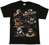 Halo: Reach Noble Team Boxed Head Shots Mens T-Shirt