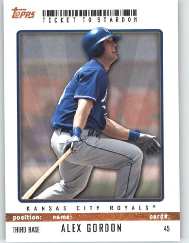 2009 Topps Ticket to Stardom #45 Alex Gordon - Kansas City Royals (Baseball Cards)