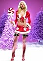 Christmas 2Pc Miss Santa Claus Sexy Holiday Party Costume
