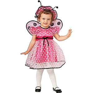 Rubie's Costume Baby Girl's Pink Lady Bug Toddler Costume, Multi, Toddler