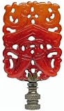 American Pride Lampshade Co. FN35-N74, Decorative Finial, Orange Jade Fish Large