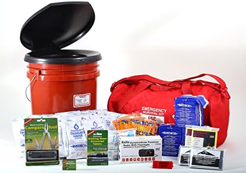 Two Person 7-day Get Ready Kit Perfect for Earthquakes, Hurricanes, Floods, Tornados, Blizzards, Terror Attacks, Survival, Emergencies