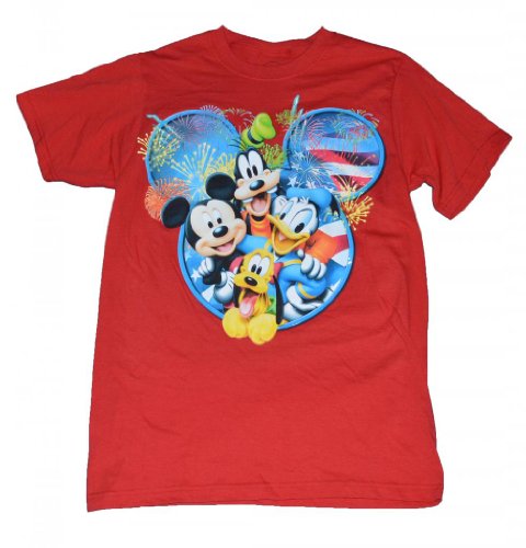 Disney Adult Unisex T Shirt Fireworks Icon Group