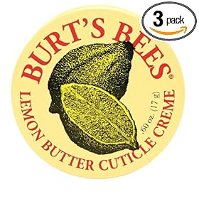 Burt's Bees Lemon Butter Cuticle Cr�me, .6-Ounces (Pack of 3) by Burt's Bees