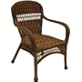 Classic Coastal Avalon Wicker Dining Arm Chair
