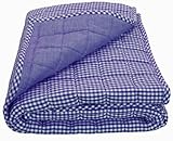 Tadpoles Classics Gingham Crib Coverlet, Navy