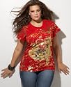 Ed Hardy Plus Size Love Kills Slowly Short-Sleeve Tee
