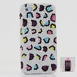 Australian Luxury Diamond Multiple Colors Leopard Design Crystal Bling Case Cover for iphone 4 / 4s 100% Handcrafted by BlingAngels + Branded Pink Carry Pouch