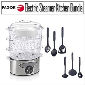 Fagor 670040360 10qt. Stainless Steel Electric Steamer With Heat Resistant Non-Stick... by Fagor