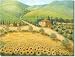 Tuscan Sunflowers by Joanne Margosian - Ceramic Tile Mural 18 x 24 Backsplash