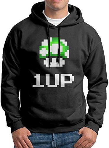 Pong Men's Hoodies Mushroom Game Size XXL Black