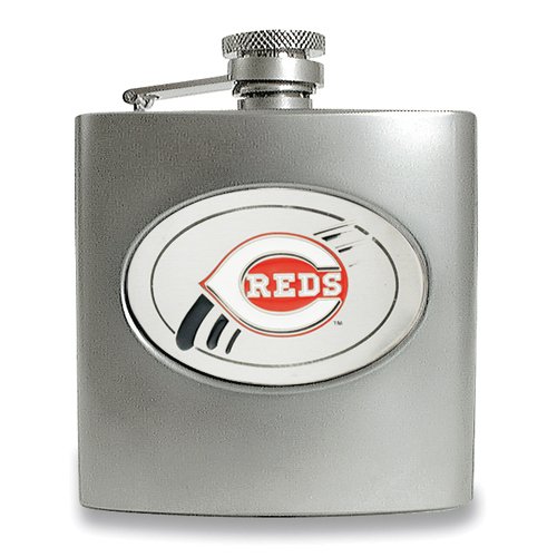 Cincinnati Reds Stainless Steel Hip Flask