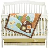 Carter's Laguna 4 Piece Crib Set, Teal/Tan