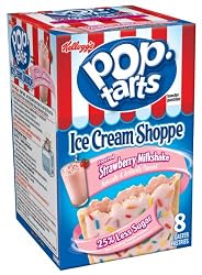 Pop-Tarts, Frosted Strawberry Milkshake, 8-Count Tarts (Pack of 12)
