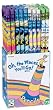 Raymond Geddes Dr. Seuss, Oh the Places You'll Go! Pencils, 72 per Display , Assorted (67816)
