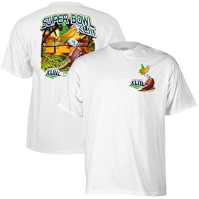 Reebok White Believe In Now Super Bowl XLIII T-shirt