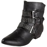 Wanted Womens Pinn Buckled Bootie