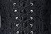 Charmian Women's 26 Steel Boned Brocade Underbust Waist Training Cincher Corset Black XXX-Large
