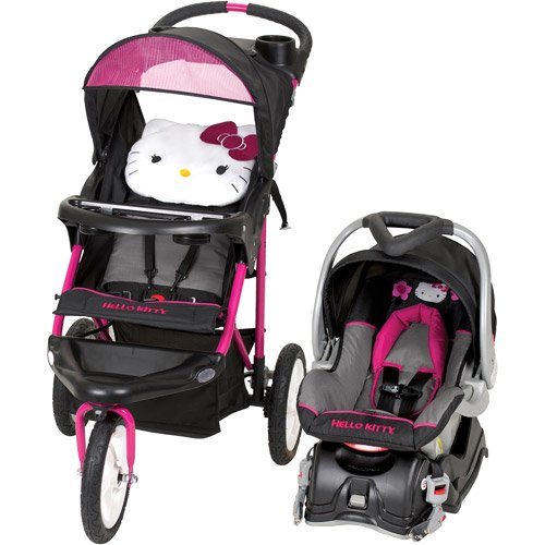 Hello Kitty Jogging Stroller Carseat Combo Girls Travel System Infant