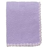 Tiddliwinks Lilac Butterfly Scalloped Blanket - Lilac/ Pink