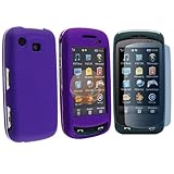 LCD Guard+Purple Hard Case For Samsung Impression A877