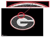 University of Georgia Fight Song Poster - Logo created using the lyrics to 