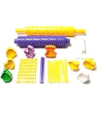 Kitchen: 107 Piece Ultimate Cake Decorating Set with Embossed Rolling Pins by Kurtzy TM - Kurtzy