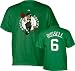 Bill Russell Green Majestic Throwback Player Name and Number Boston Celtics T-Shirt - Small
