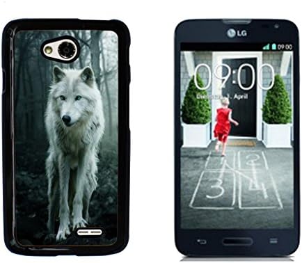 Wolf Animal Hard Plastic and Aluminum Back Case for LG Optimus L70