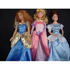 A Set of 3 Princess Gowns Made for the Barbie Doll by