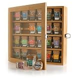 The Best Salts in The World - Collection of 24 Mini-Jars With Cork Tops in Bamboo Presentation Box. The Salt Connoisseur Ultimate Gift!