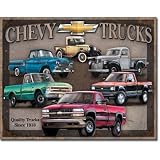 Chevy Trucks Tin Metal Sign : Quality Since 1918