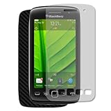 Skinomi TechSkin - Black Carbon Fiber Film Shield & Screen Protector for Bl ....