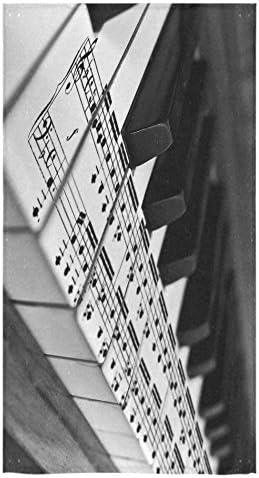 Piano Keyboard Sale Custom Bath Towels Large Soft and Comfortable Travel Beach Bathroom Shower Washcloth Wrap for Men/Women 80% Polyester 20% Cotton, (30" x 56")