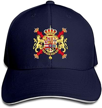 Royal Coat Of Arms Of Spain Unisex 100% Cotton Sandwich Cap