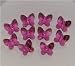 Swarovski 5754 Butterfly Beads 10mm Fuchsia 10pc Image