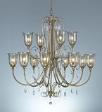 Murray Feiss F2265/8+4MSH 2-Tier 12-Light Chandelier 12 Bulb Moonshadow Chandelier