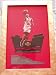 Michael Jordan autograph matted & framed with Chicago Bulls mini standee