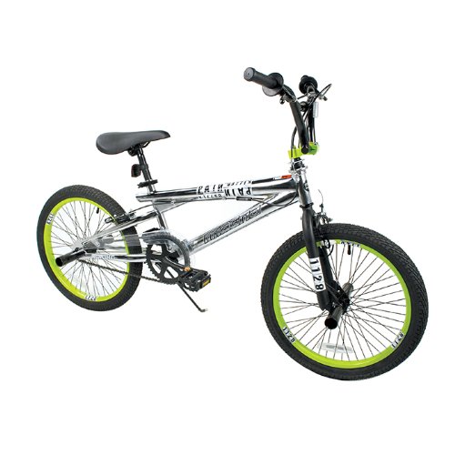Dynacraft Boy's Magna Pain Killer Bike (Silver/Green, 20-Inch)