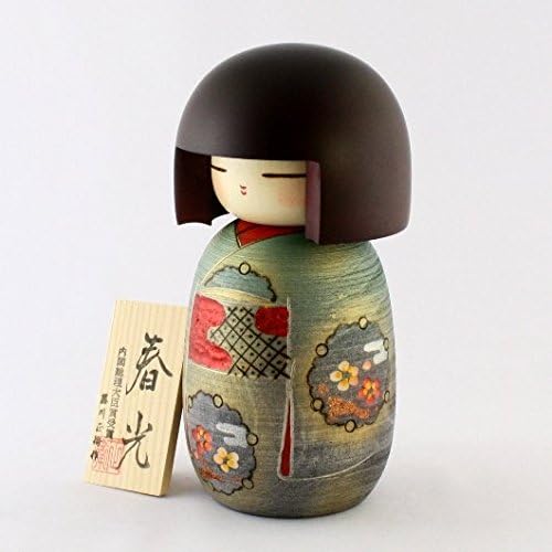 Haruno Hikari Spring Light(春光) Kokeshi Doll originally handmade in Japan by Masae Fujikawa