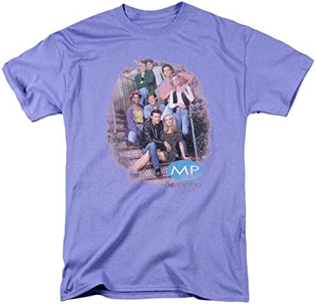 Melrose Place Men's Orig.cast Distressed T-shirt XXX-Large Lavendar