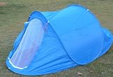 Family Camping Hiking Backpacking Speedy Pop Up Tent Blue